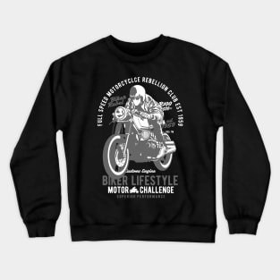 Biker Motorcycle Cafe Racer Crewneck Sweatshirt